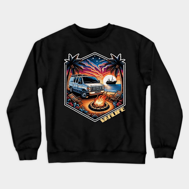 Econoline cargo van Crewneck Sweatshirt by Tofuvanman